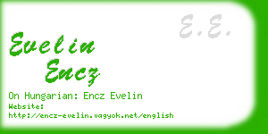 evelin encz business card